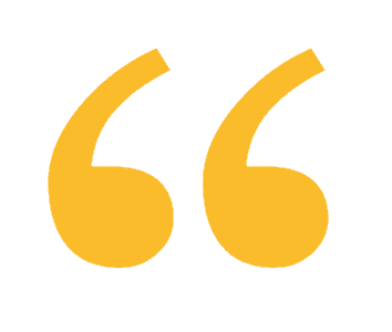 testimonial quotation marks